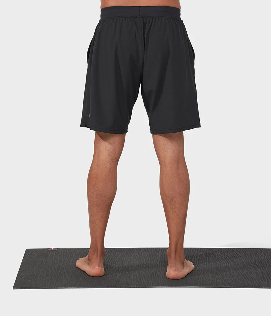 Men's Manduka AGILITY Shorts Black | 6305681