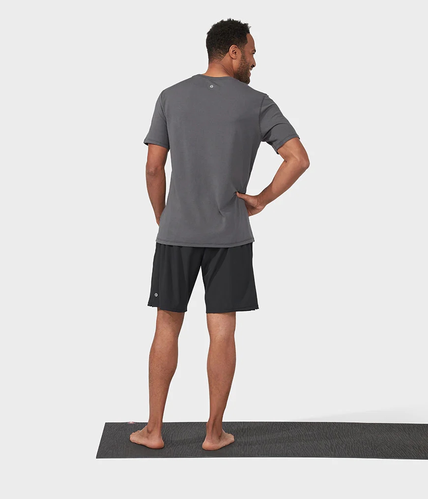 Men's Manduka AGILITY Shorts Black | 6305681