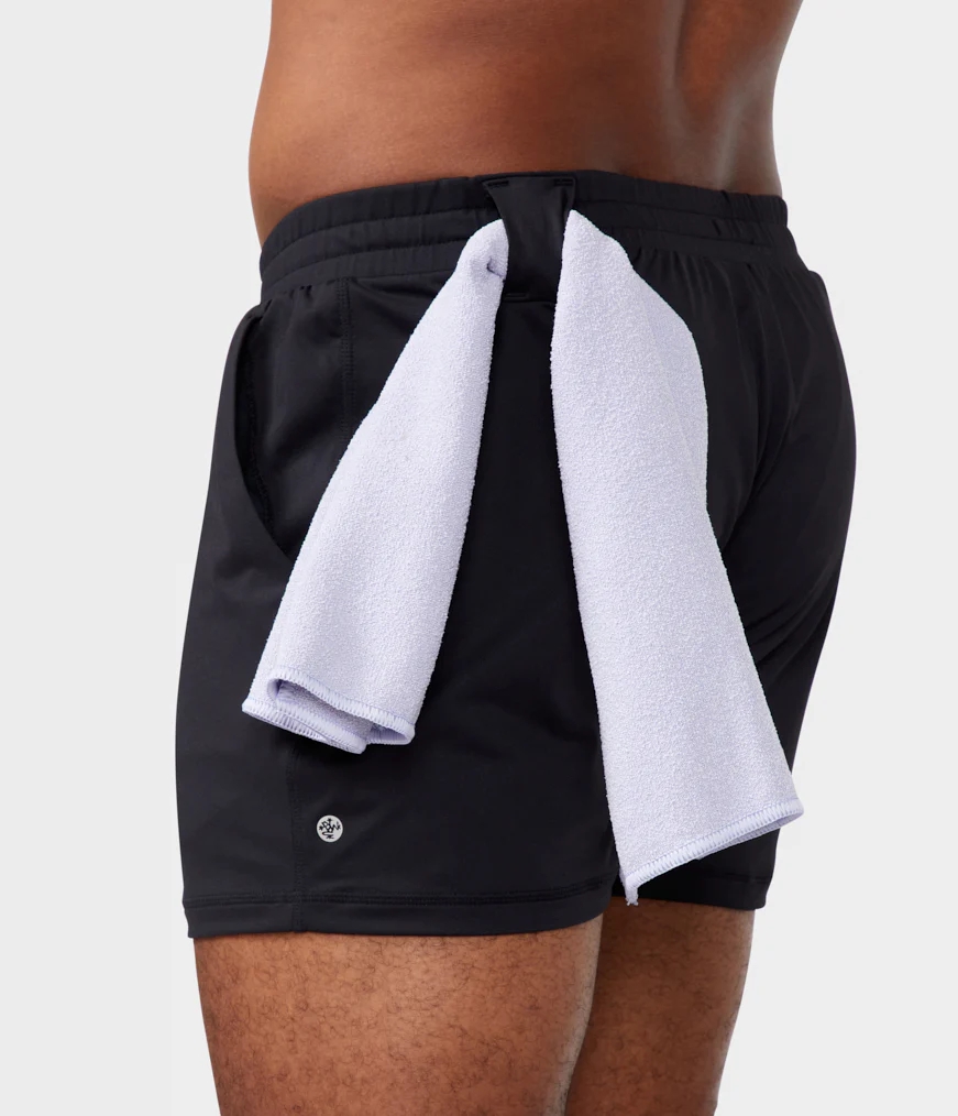 Men's Manduka ANYWHERE Shorts Black | 1785214