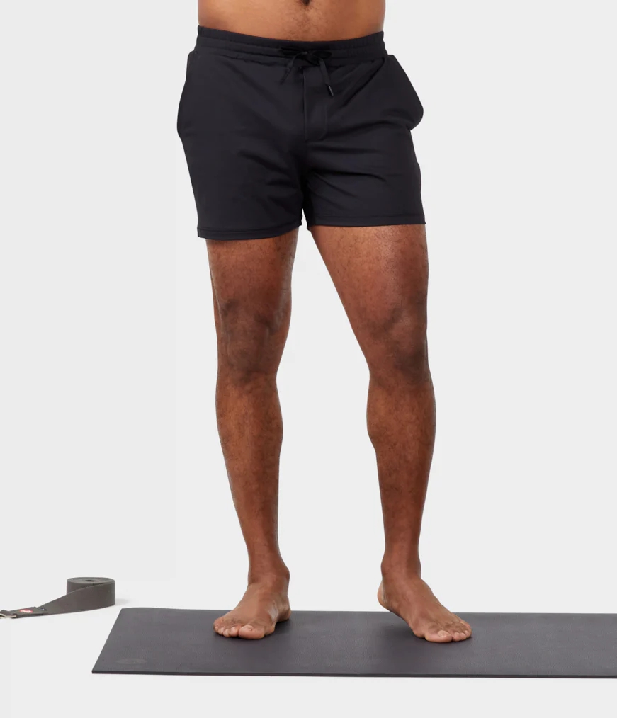 Men's Manduka ANYWHERE Shorts Black | 1785214