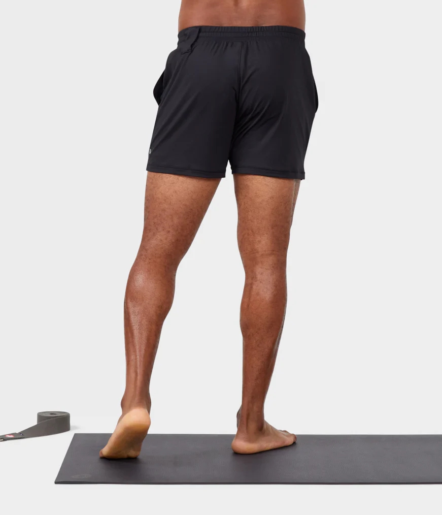 Men's Manduka ANYWHERE Shorts Black | 1785214