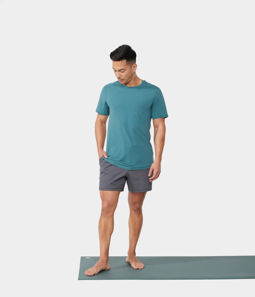 Men's Manduka ANYWHERE Shorts Grey | 9918514