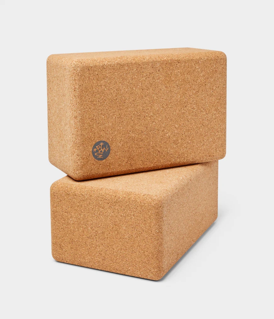 Men\'s Manduka CORK YOGA - 2 PACK Blocks Brown | 7499663