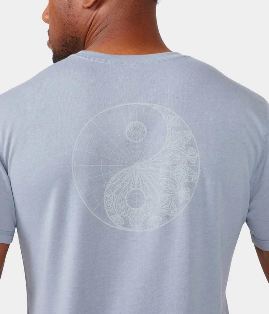 Men's Manduka HOUSE T Shirts Lavender | 6682923