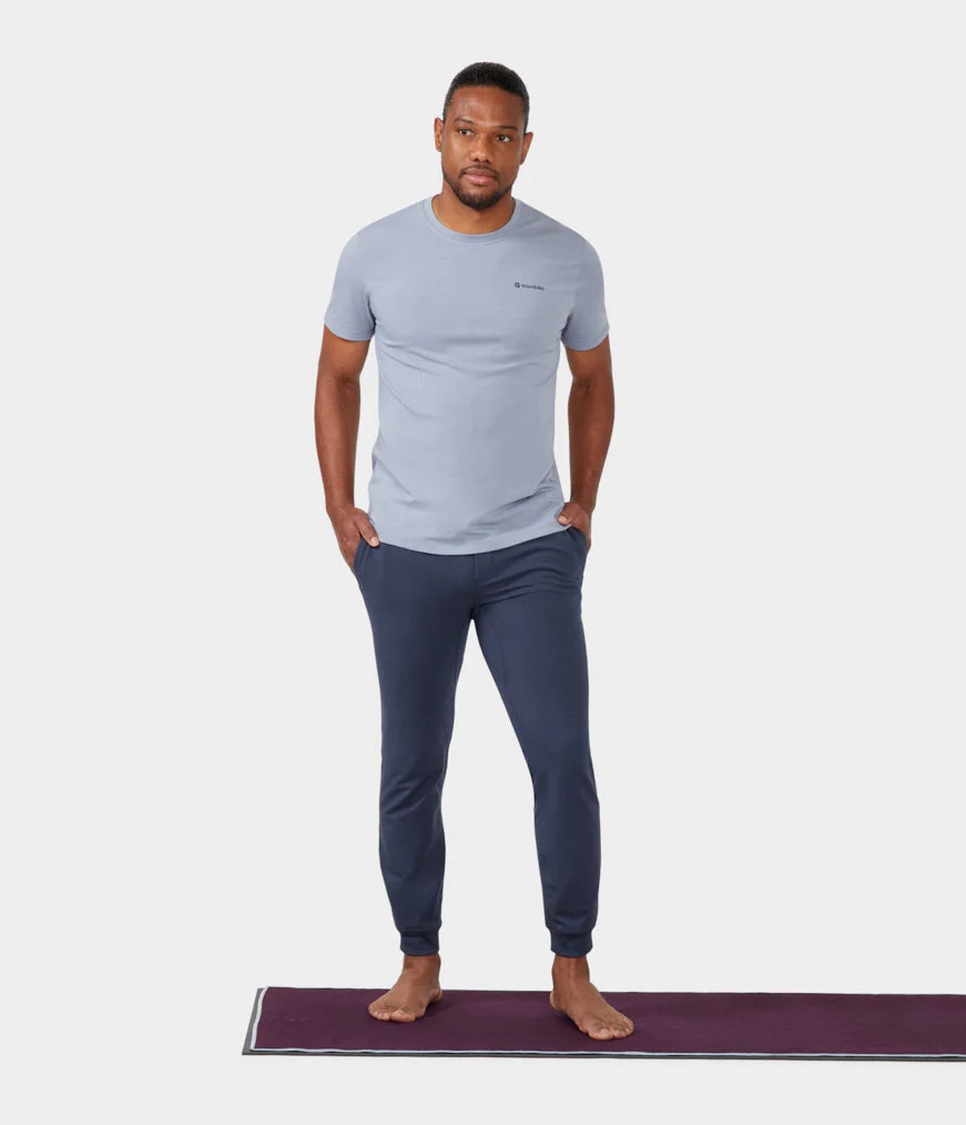 Men's Manduka HOUSE T Shirts Lavender | 6682923