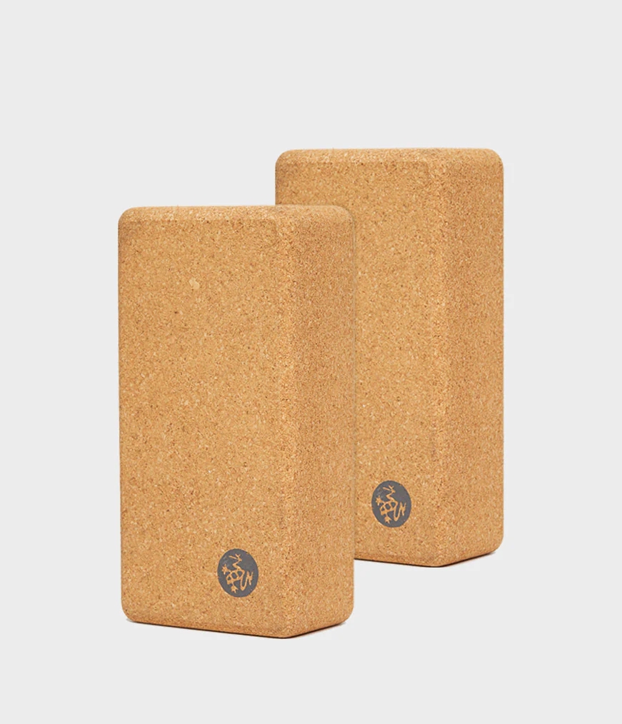 Men's Manduka LEAN CORK YOGA - 2 PACK Blocks Brown | 3589502