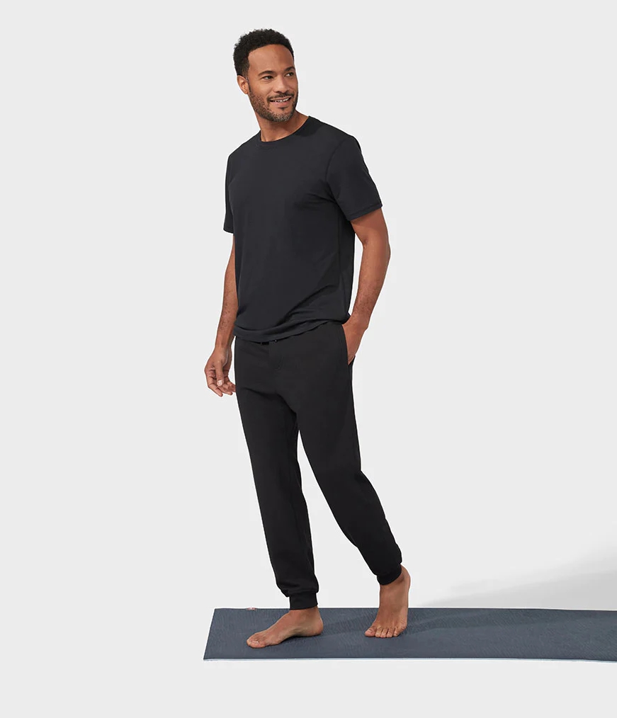 Men's Manduka RECHARGE Jogger Black | 7305727