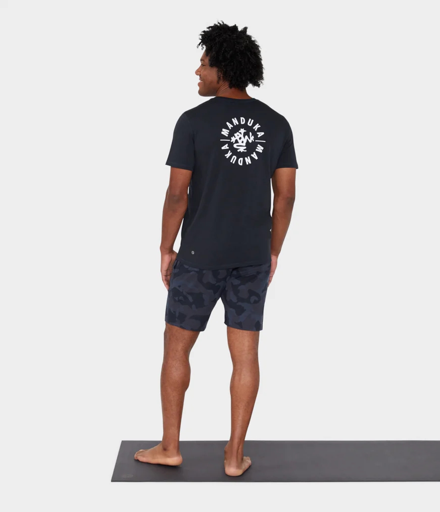 Men's Manduka RECHARGE Shorts Black | 2301215