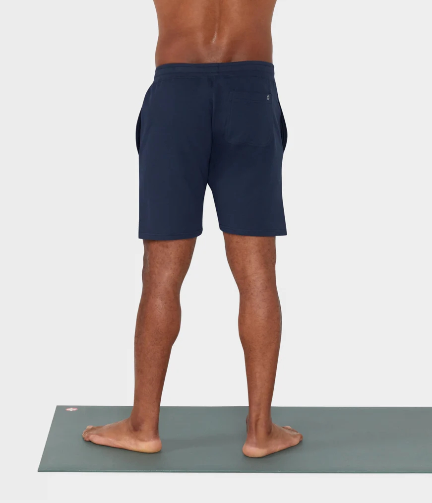 Men's Manduka RECHARGE Shorts Navy | 3781108