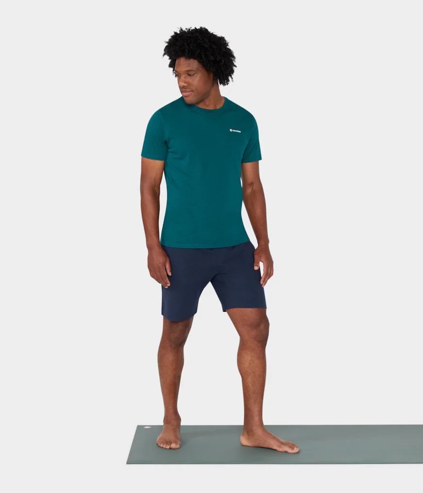 Men's Manduka RECHARGE Shorts Navy | 3781108