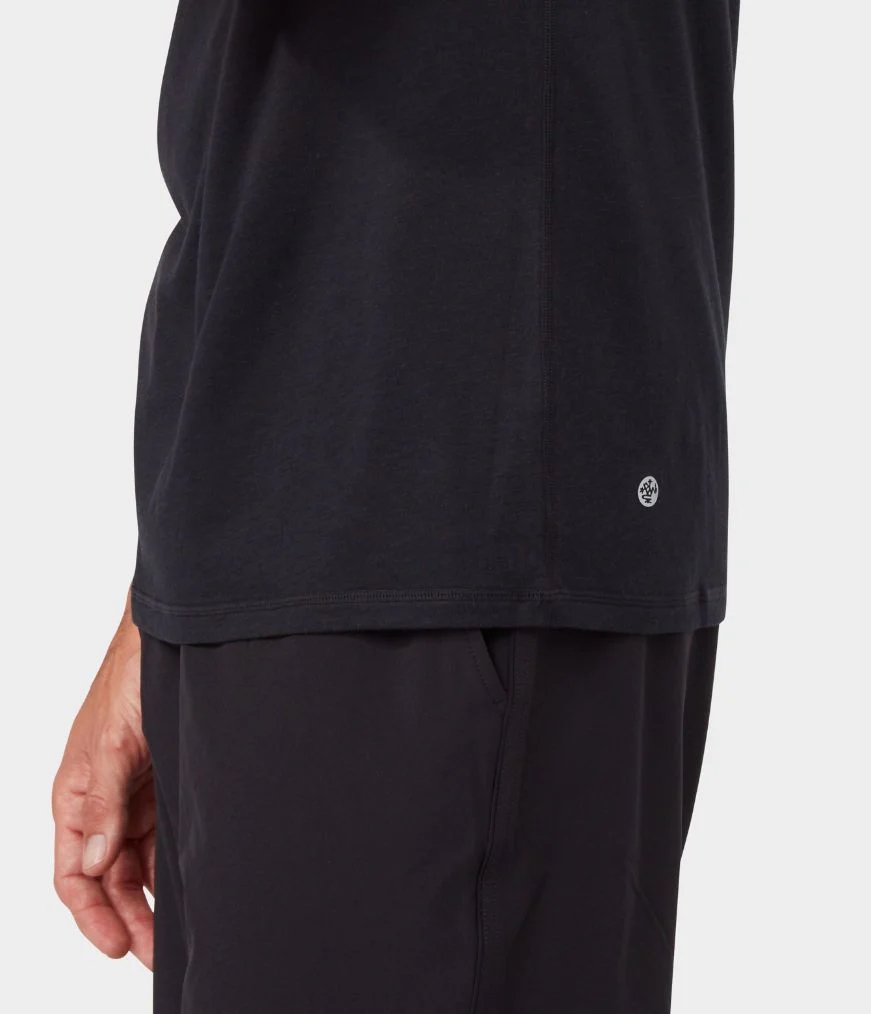 Men's Manduka REFINED 2.0 T Shirts Black | 5716435