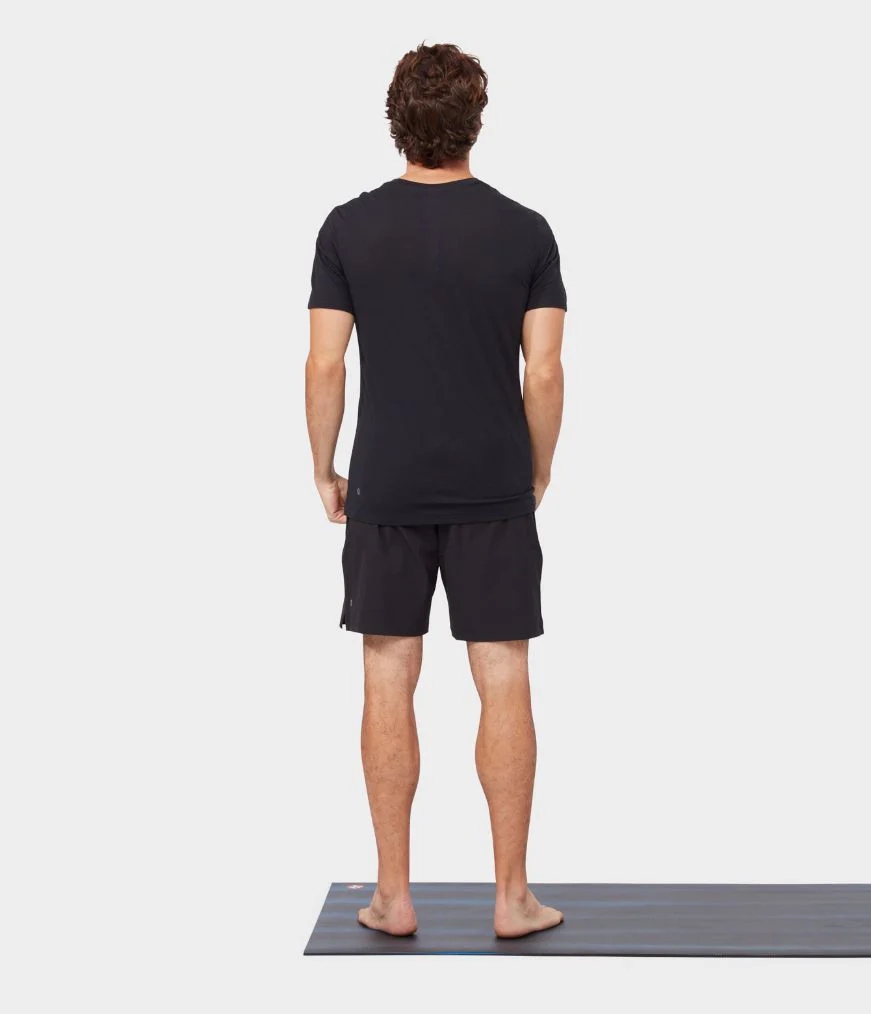 Men's Manduka REFINED 2.0 T Shirts Black | 5716435