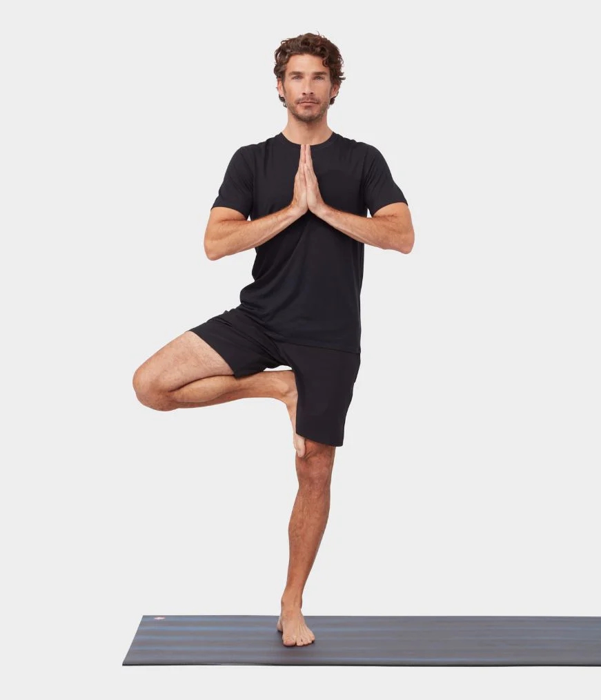 Men's Manduka REFINED 2.0 T Shirts Black | 5716435