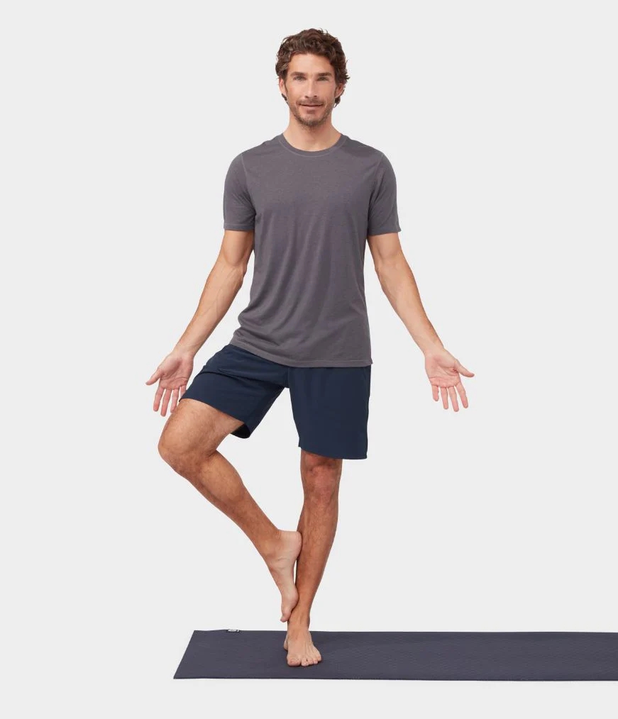 Men's Manduka REFINED 2.0 T Shirts Grey | 3501937