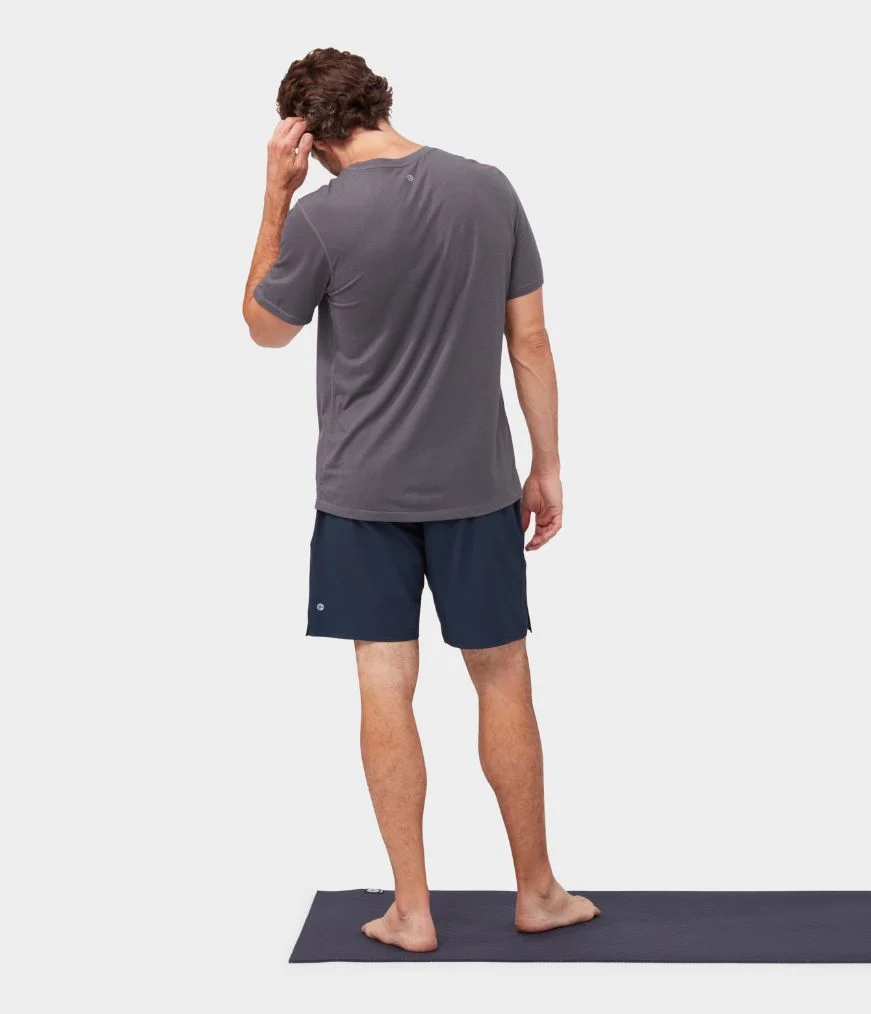 Men's Manduka REFINED 2.0 T Shirts Grey | 3501937