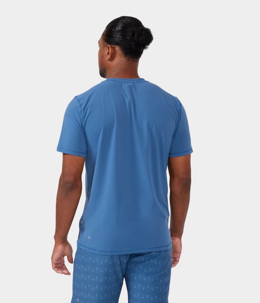 Men's Manduka REVIVE T Shirts Blue | 7206502