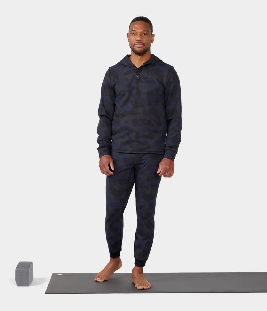 Men's Manduka SWEAT TO STREET Hoodie Black | 5308165