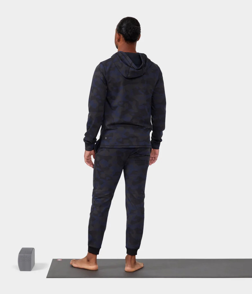 Men's Manduka SWEAT TO STREET Hoodie Black | 5308165