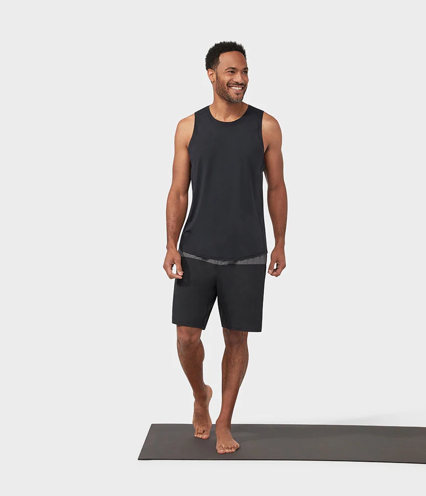 Men's Manduka TECH Tanks Black | 8224706