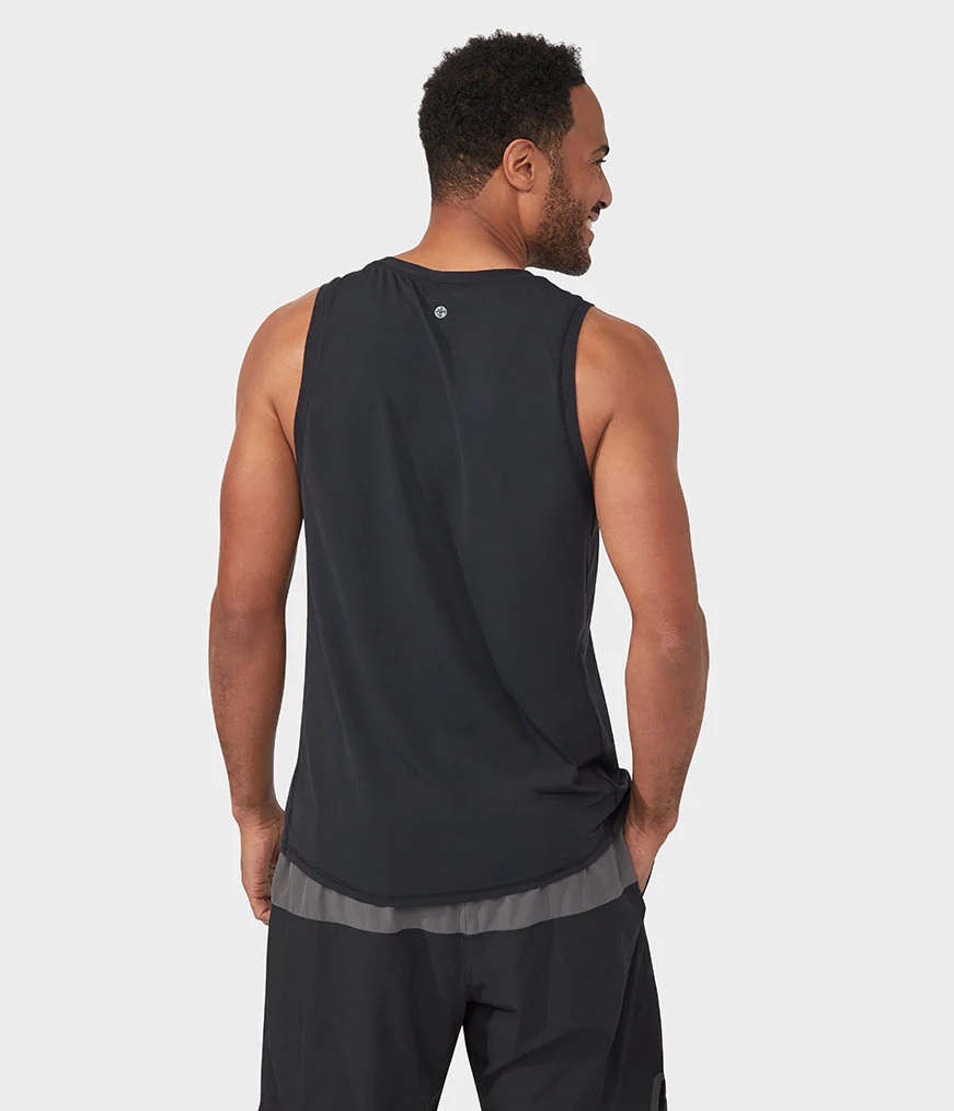 Men's Manduka TECH Tanks Black | 8224706