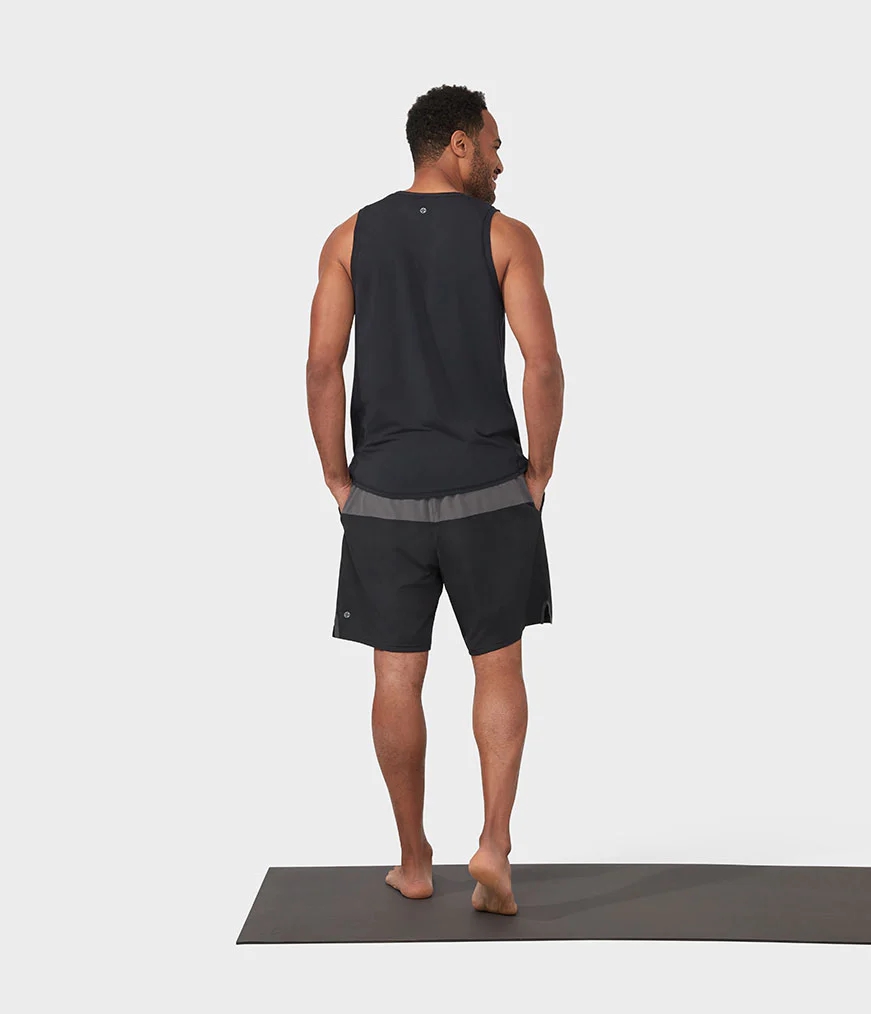 Men's Manduka TECH Tanks Black | 8224706