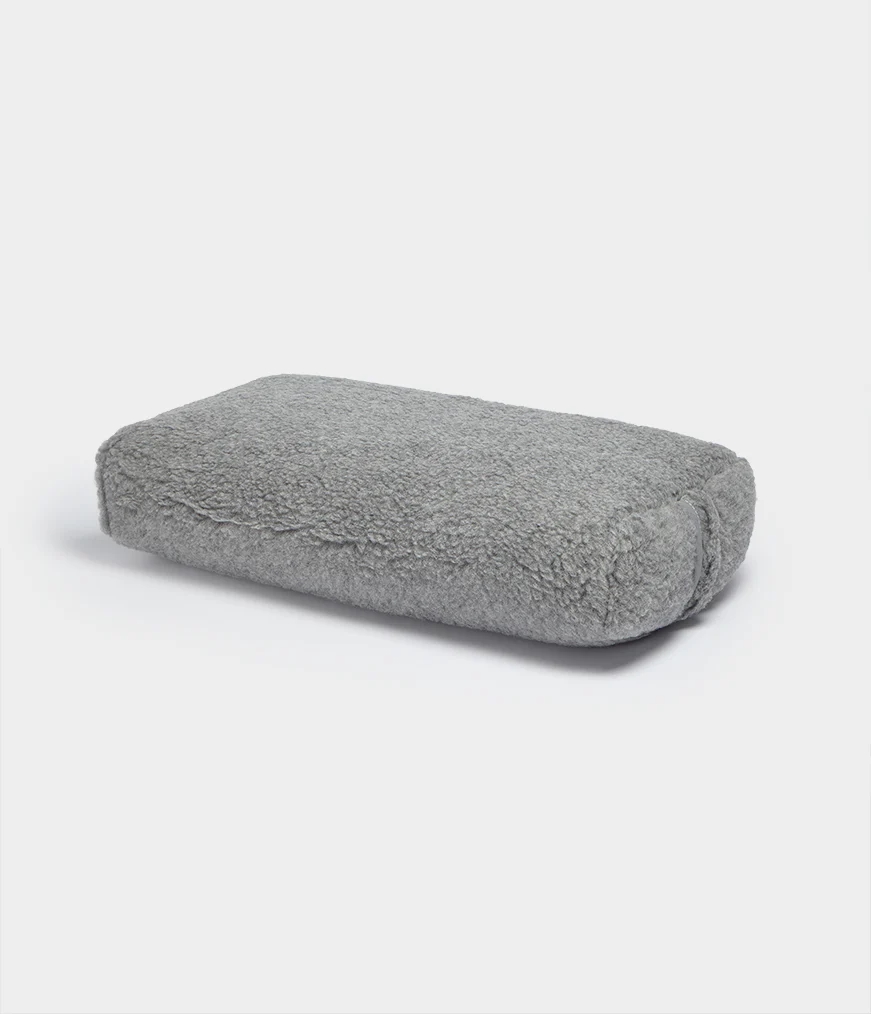 Men\'s Manduka WOOL RECTANGULAR Bolster Grey | 1556133