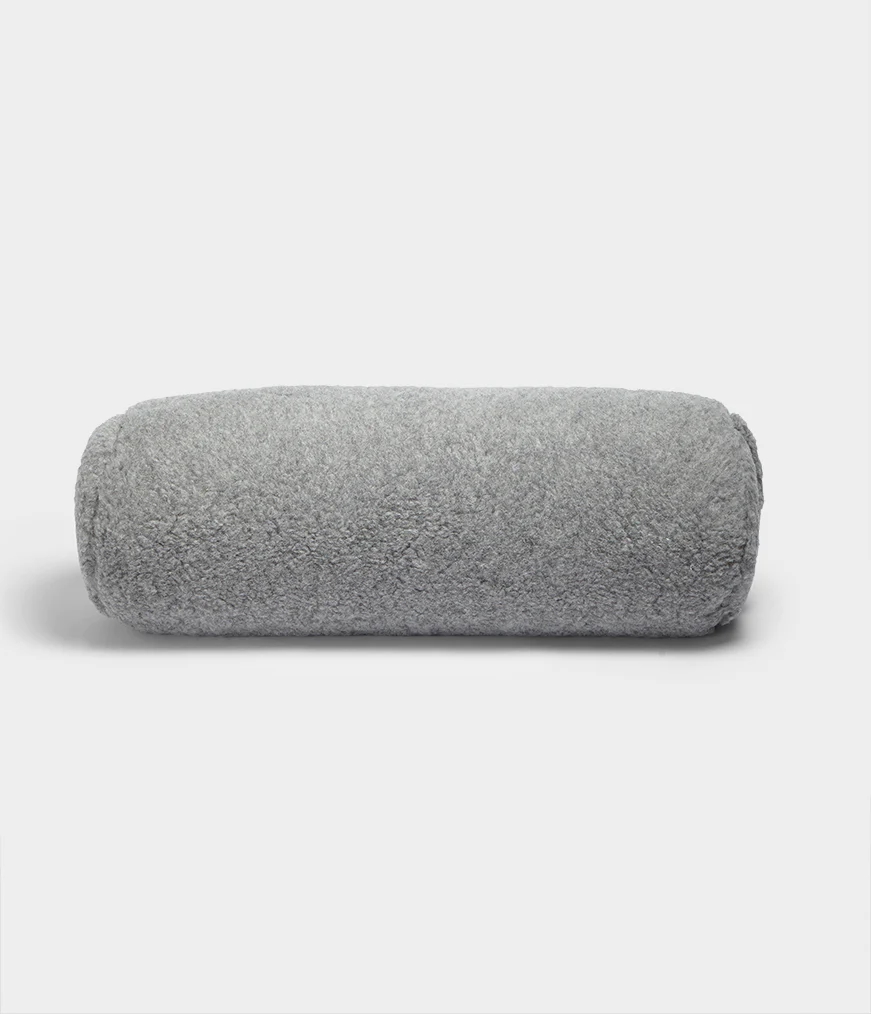 Men's Manduka WOOL ROUND Bolster Grey | 6563330