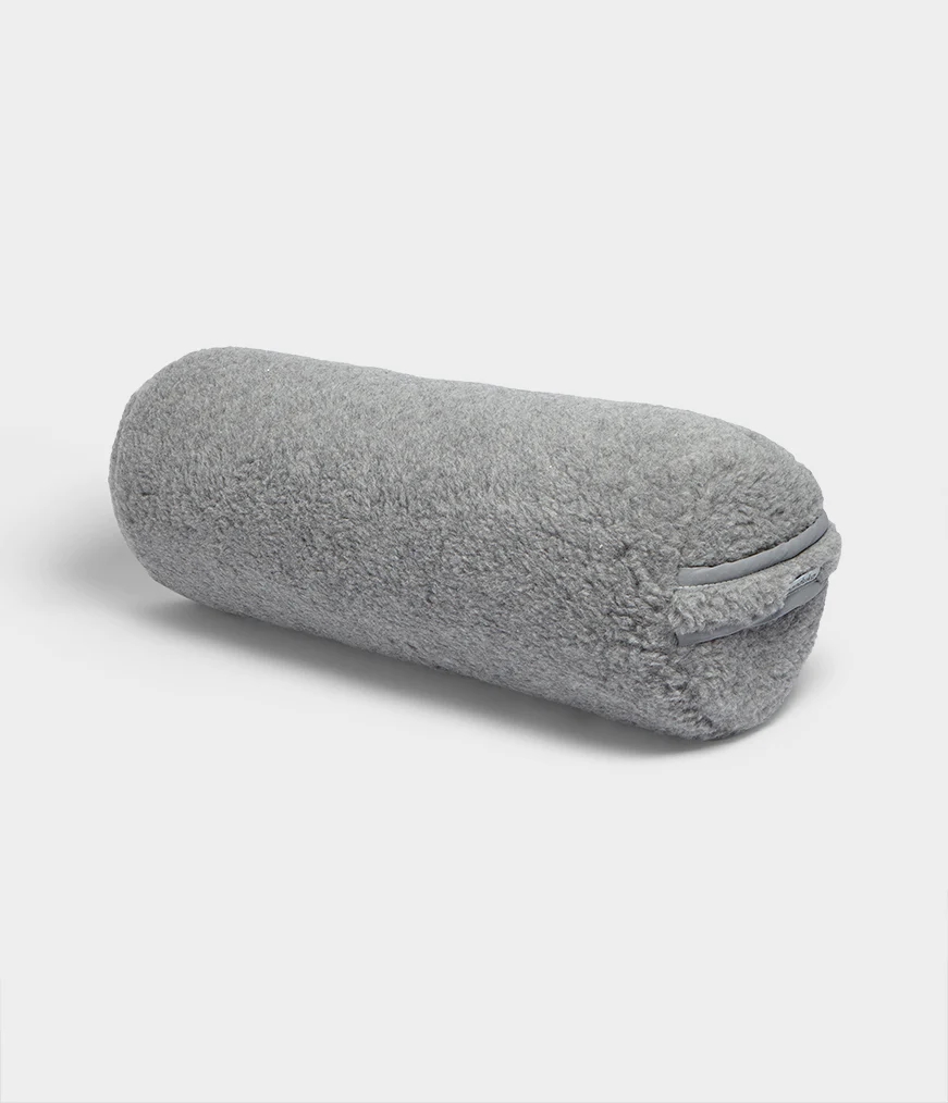 Men\'s Manduka WOOL ROUND Bolster Grey | 6563330