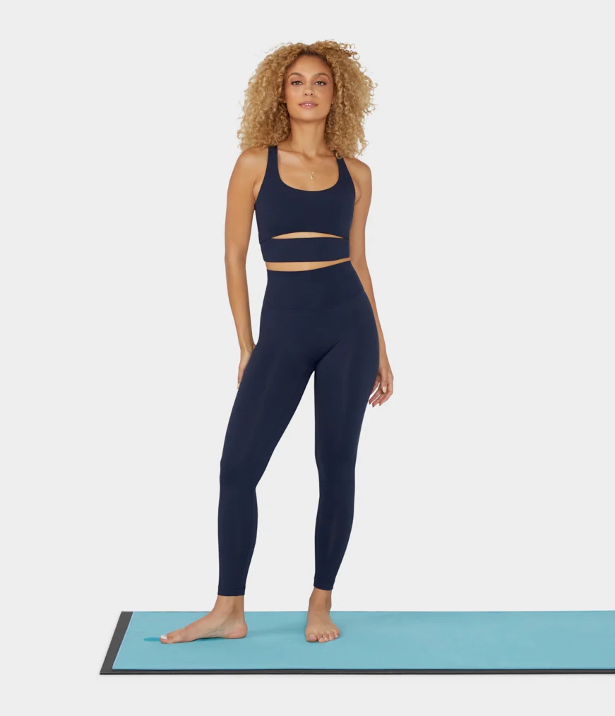 Women's Manduka AURORA RACERBACK Bras Navy | 7152784