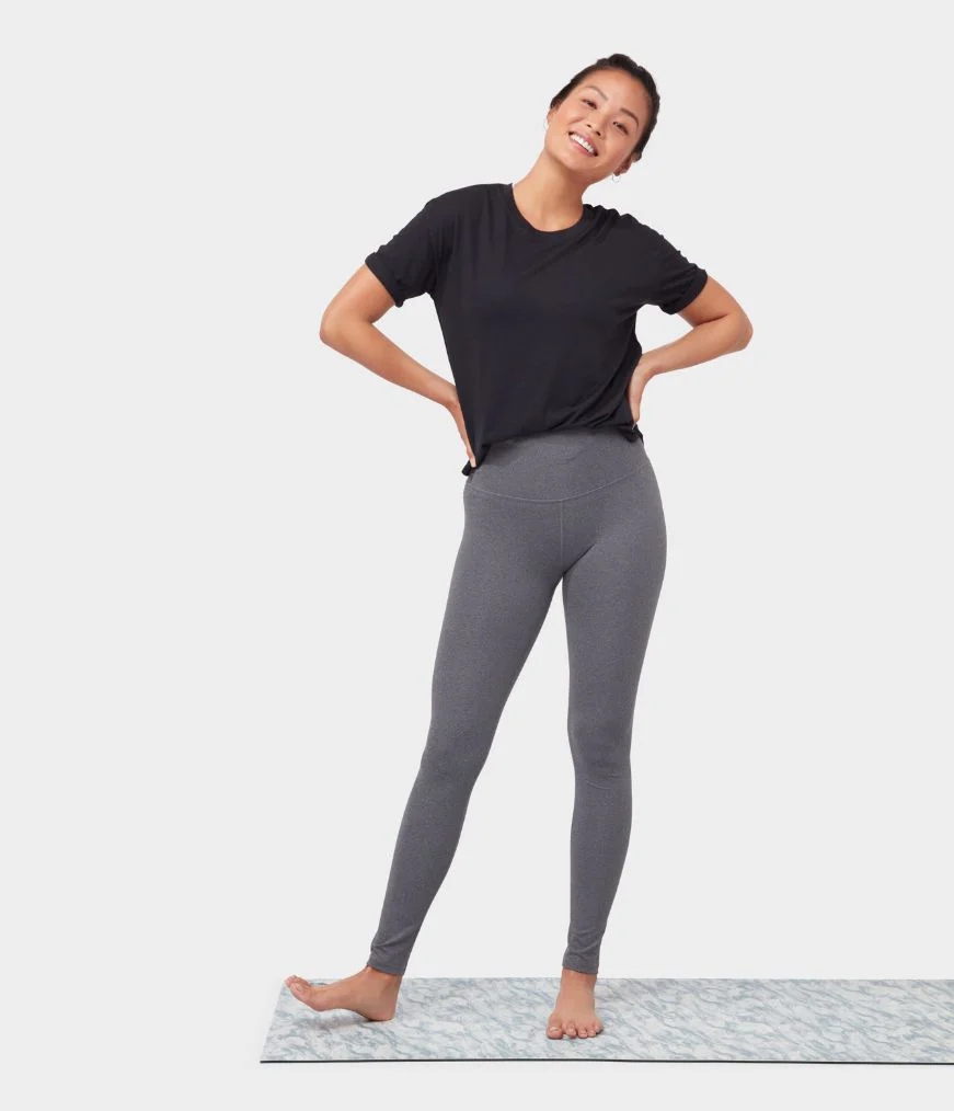 Women's Manduka ENLIGHTENED T Shirts Black | 9005596