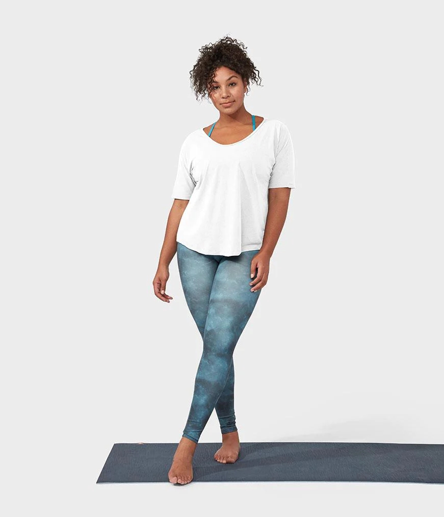 Women's Manduka ENLIGHT RELAXED T Shirts White | 1944673