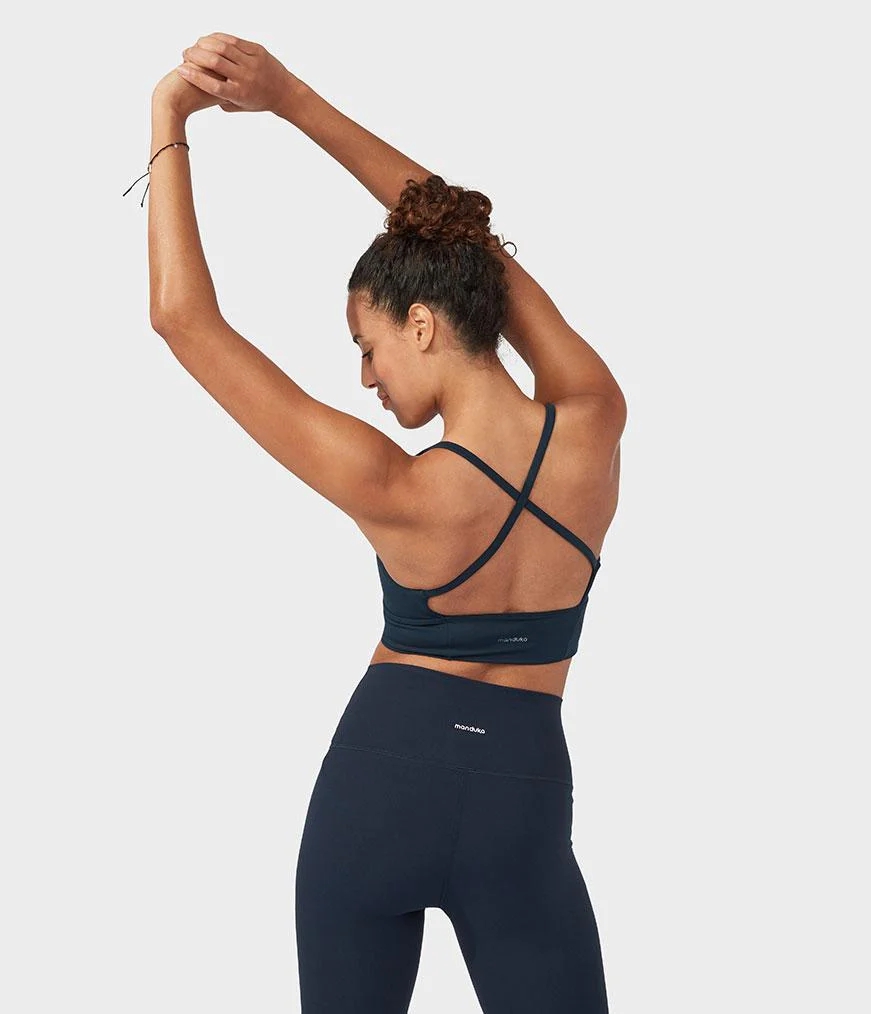 Women's Manduka ESSENCE Bras Navy | 1834258