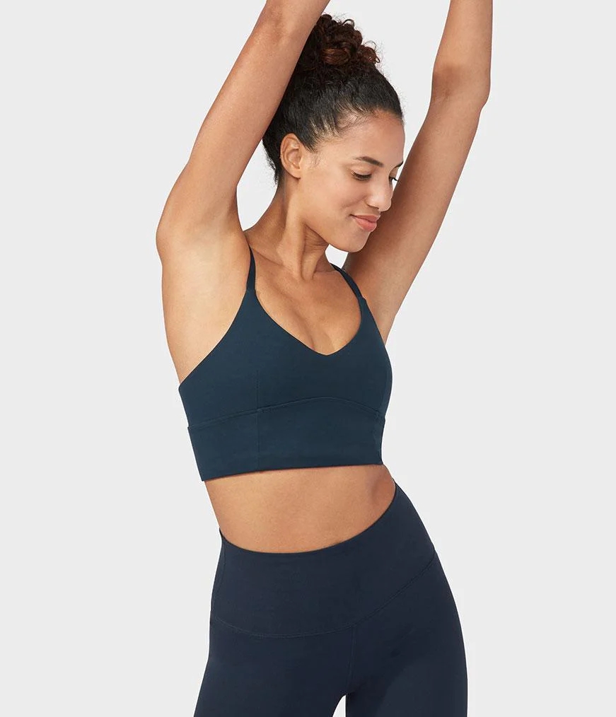 Women\'s Manduka ESSENCE Bras Navy | 1834258