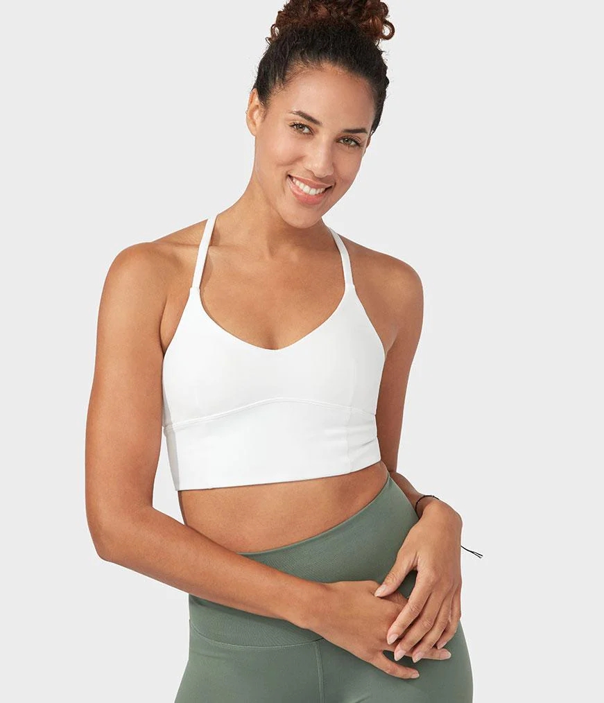 Women's Manduka ESSENCE Bras White | 6589513