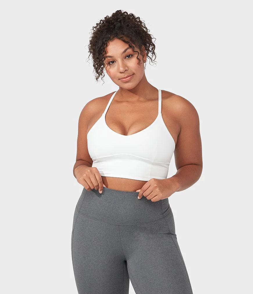 Women's Manduka ESSENCE Bras White | 6589513