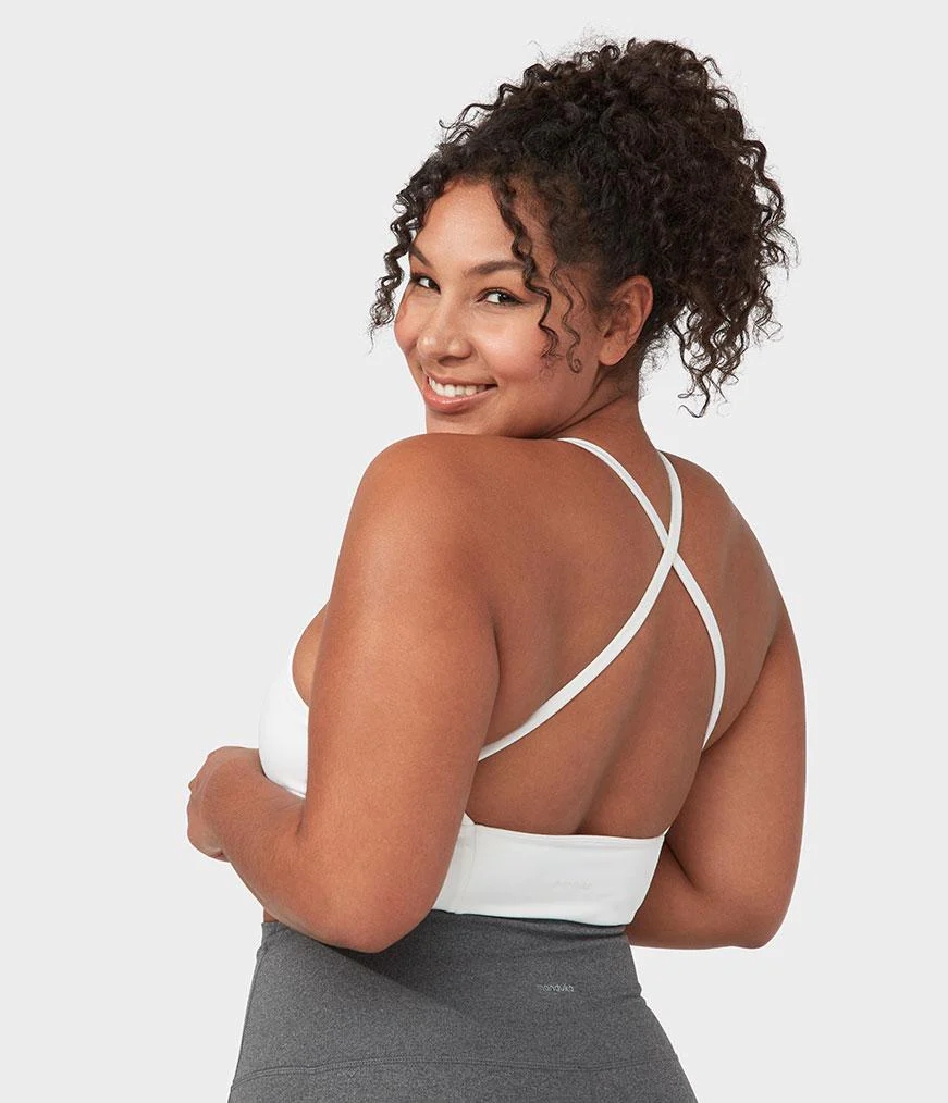 Women's Manduka ESSENCE Bras White | 6589513