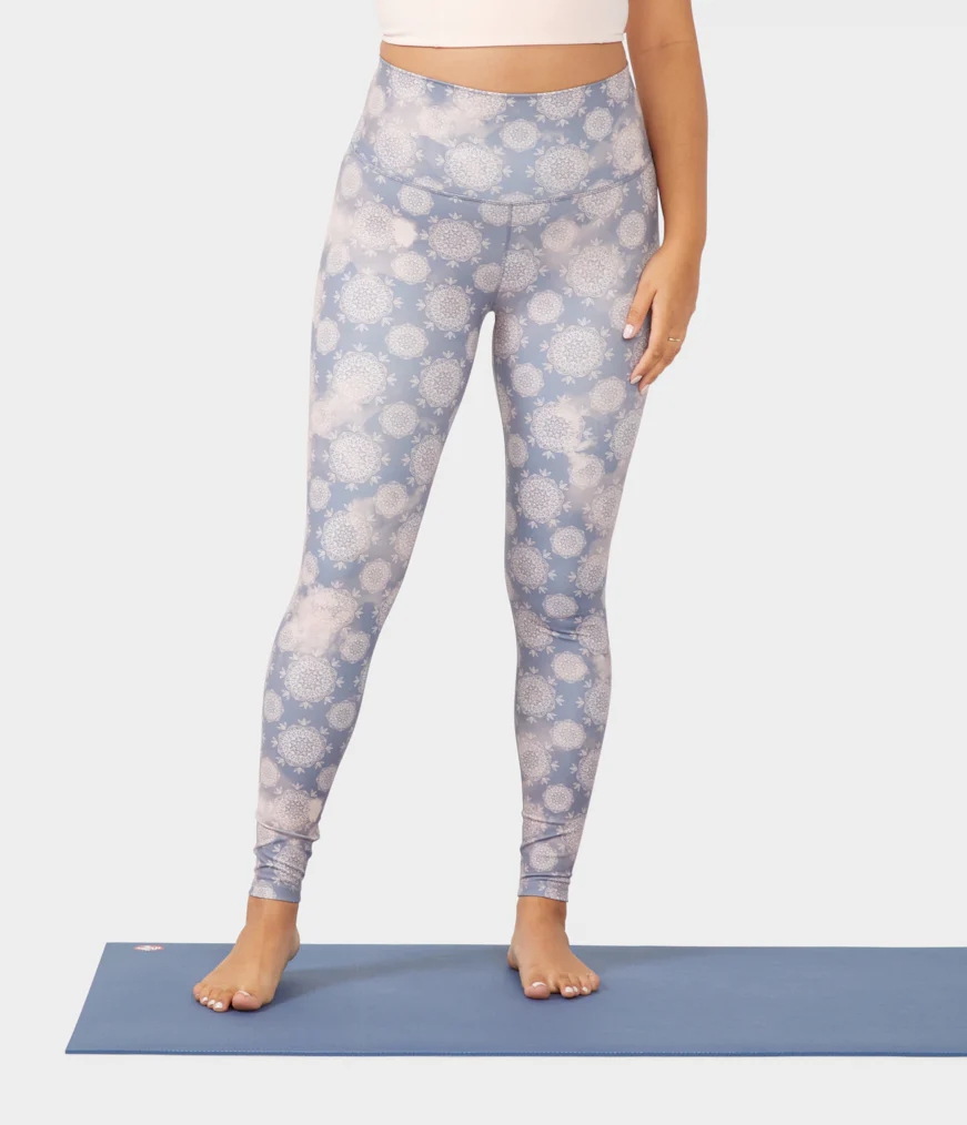 Women\'s Manduka ESSENCE Leggings Light Blue | 7247724