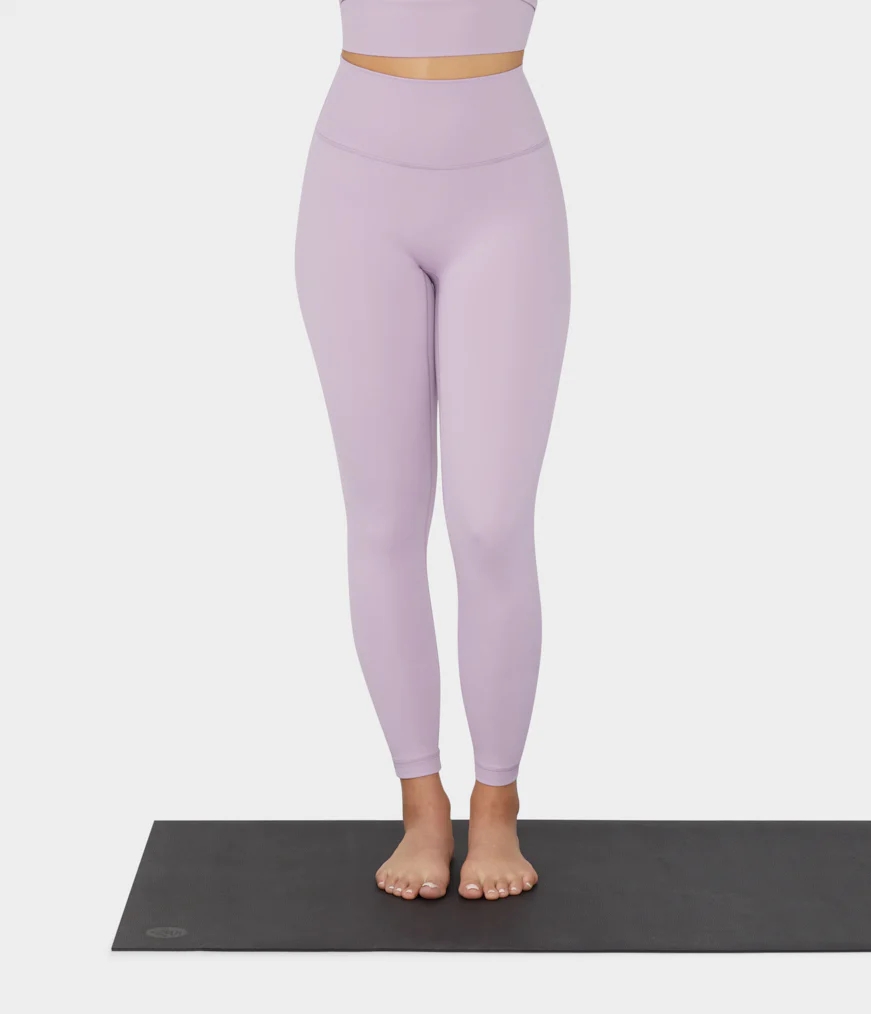 Women's Manduka EVOLVE Leggings Lavender | 7511920