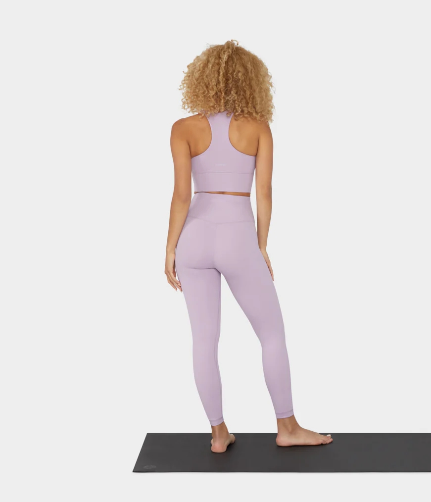 Women's Manduka EVOLVE Leggings Lavender | 7511920