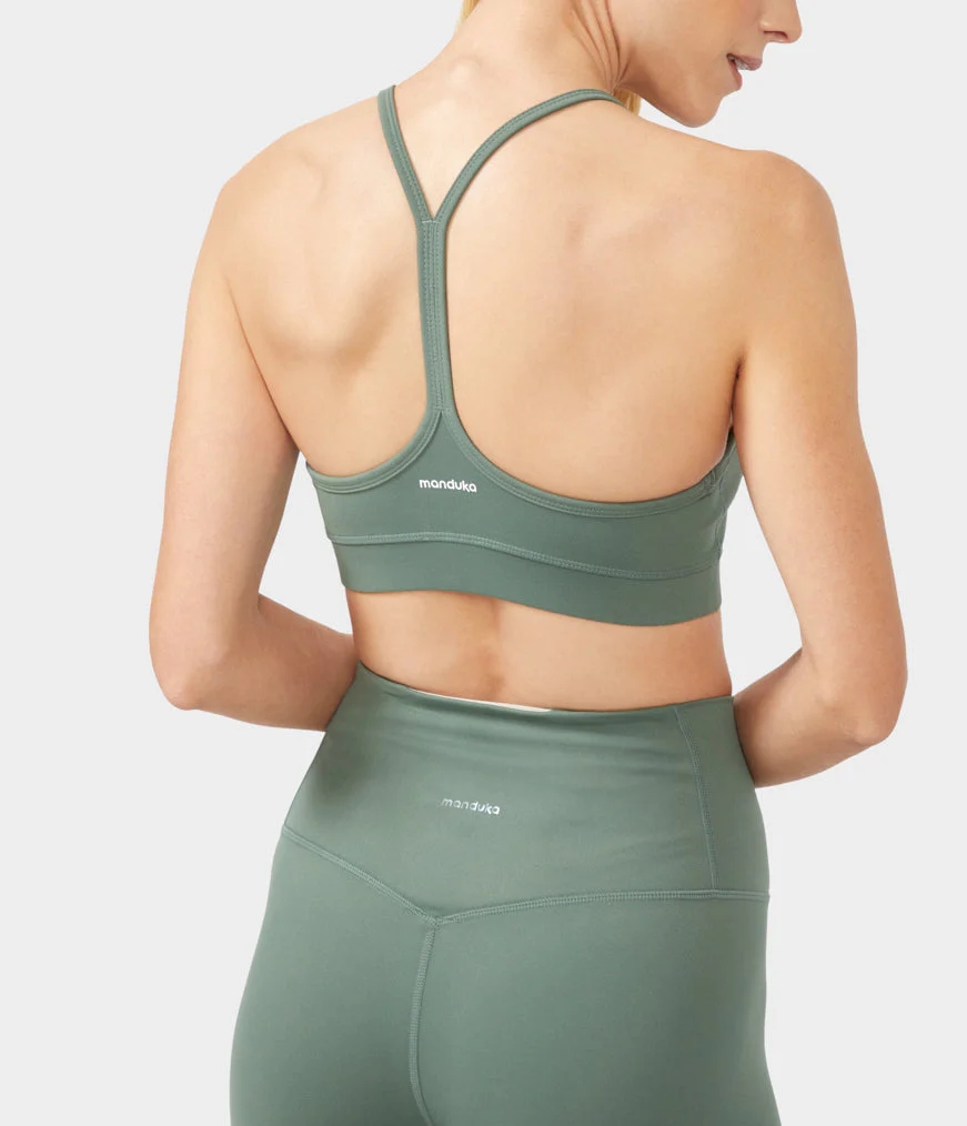 Women\'s Manduka FOUNDATION Bras Green | 8223372