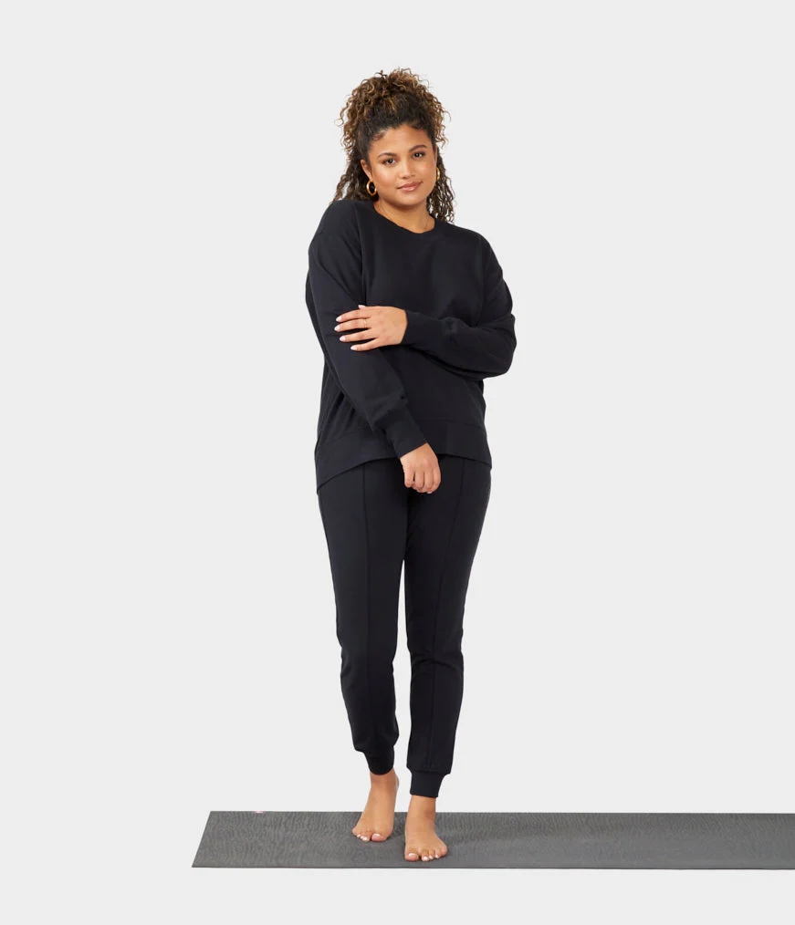 Women's Manduka GRATITUDE Pullover Black | 1104561