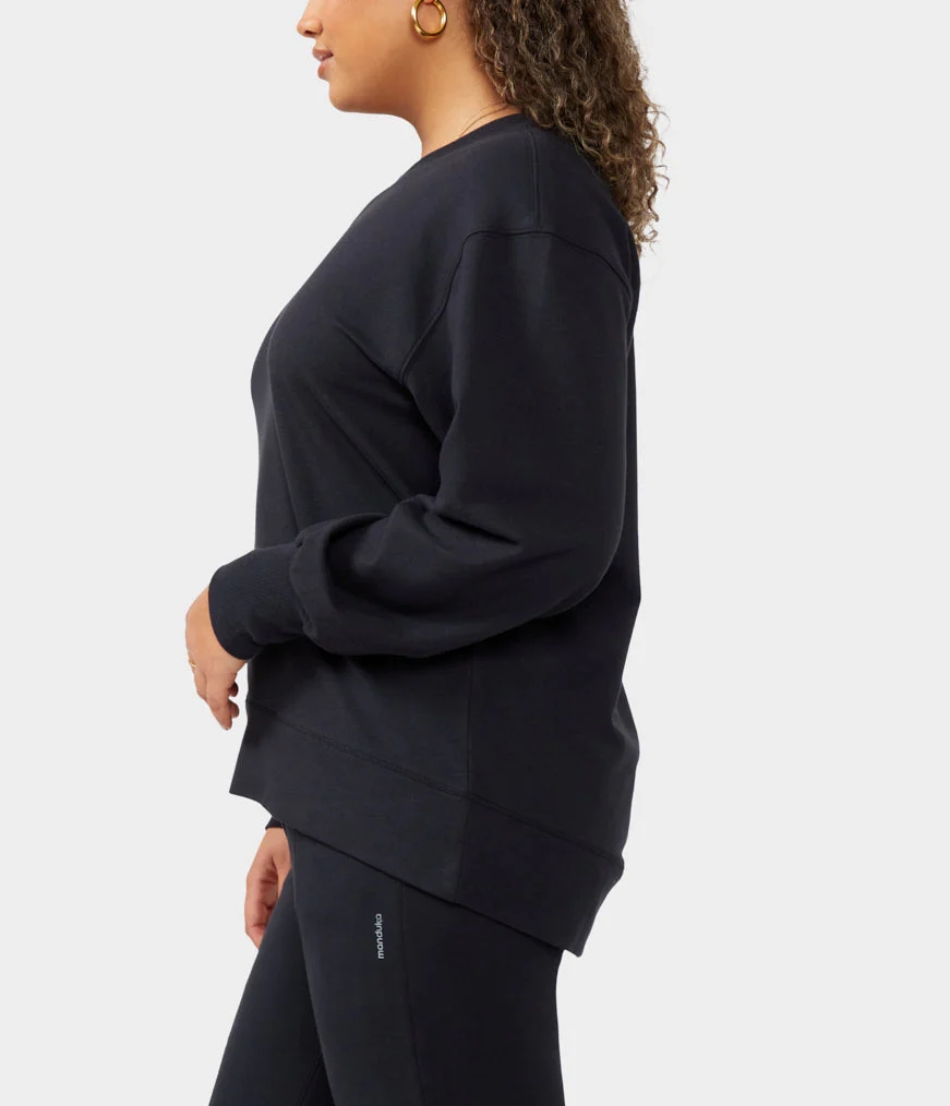 Women's Manduka GRATITUDE Pullover Black | 1104561