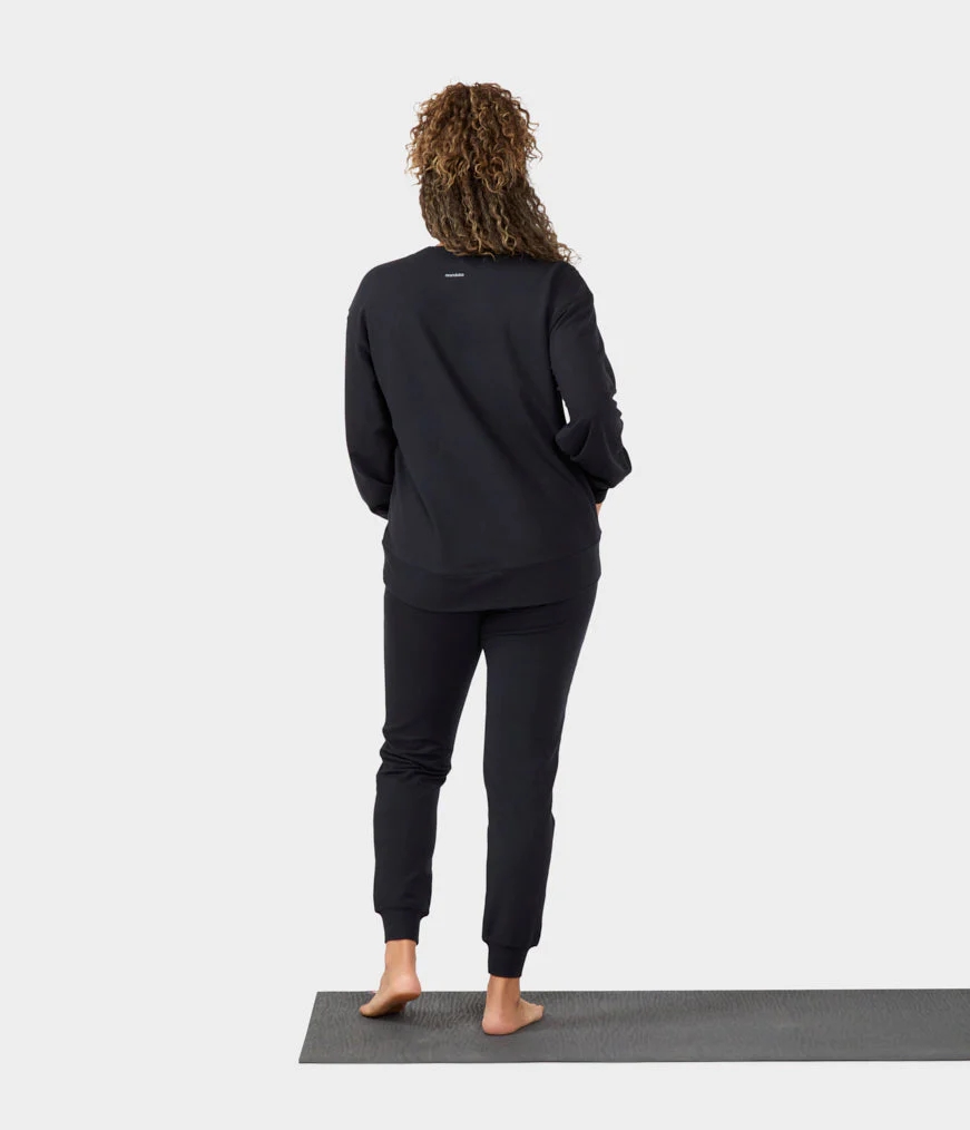 Women's Manduka GRATITUDE Pullover Black | 1104561