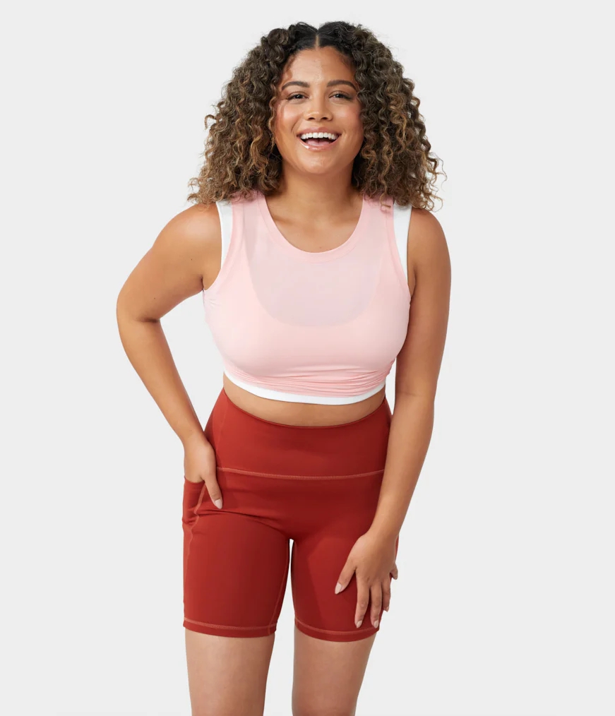 Women's Manduka LIFT AND ALIGN Tanks Coral | 2307371