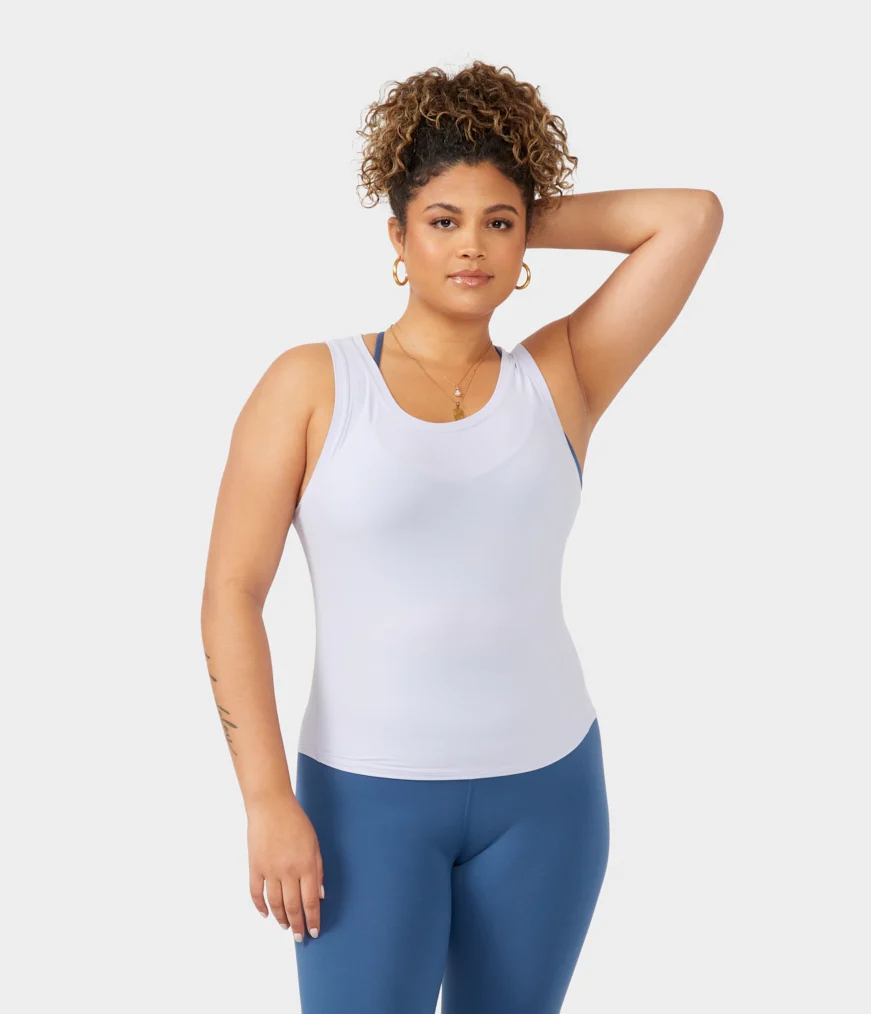 Women\'s Manduka LIFT AND ALIGN Tanks White | 8483436