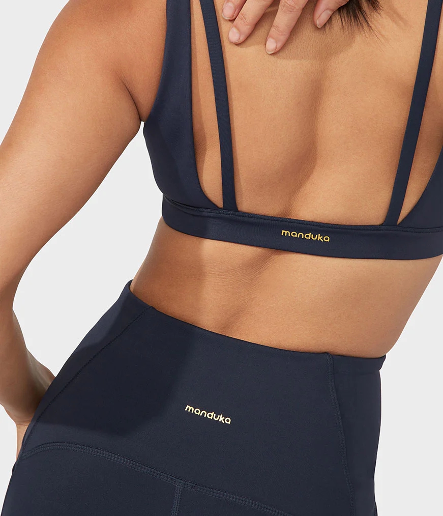 Women's Manduka PRESENCE Bras Navy | 5084798