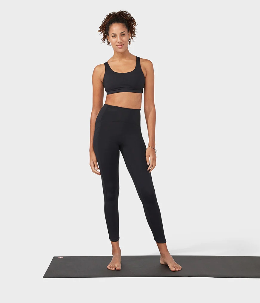 Women's Manduka PRESENCE Leggings Black | 9448121