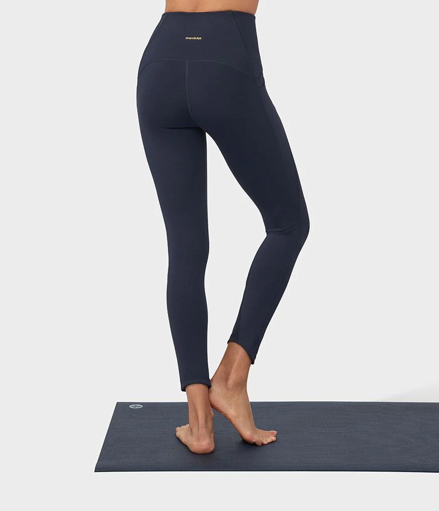 Women's Manduka PRESENCE Leggings Navy | 1183888