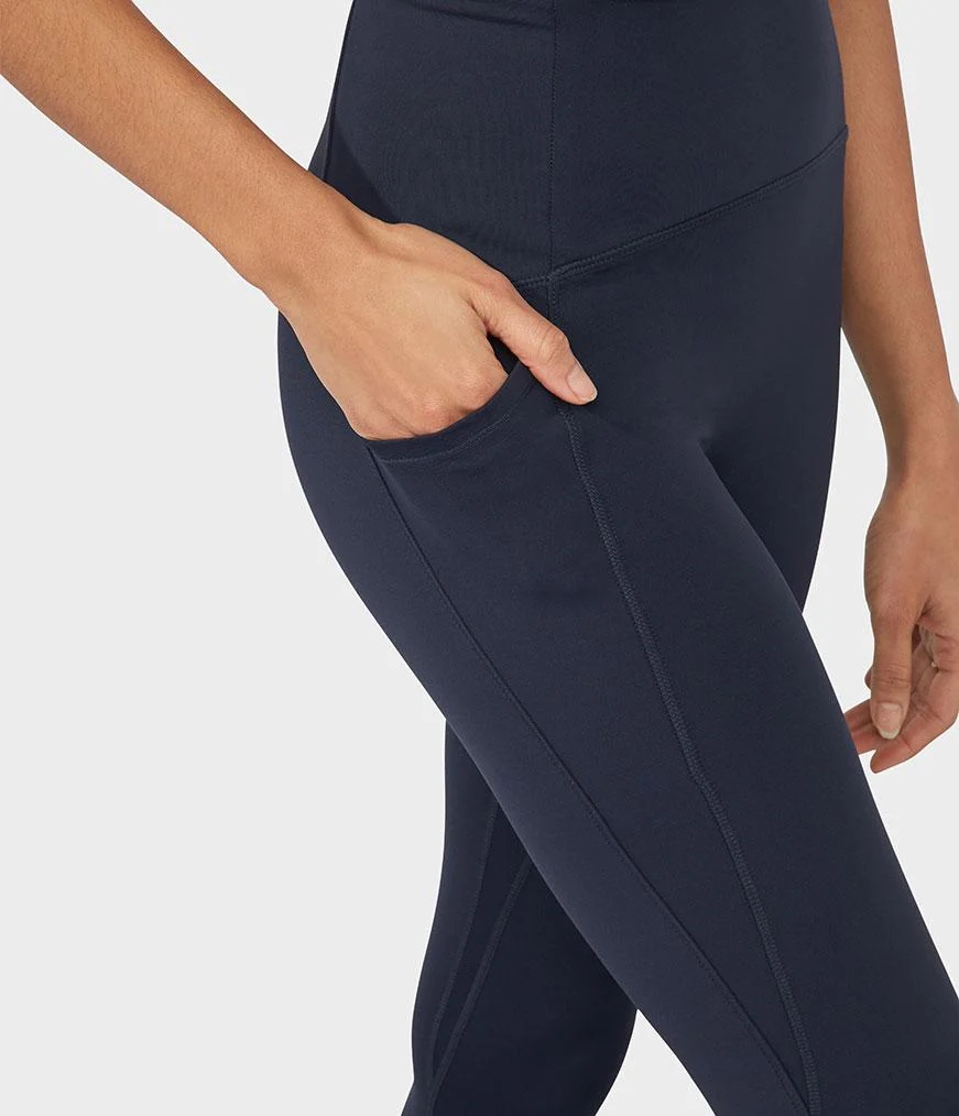 Women's Manduka PRESENCE Leggings Navy | 1183888