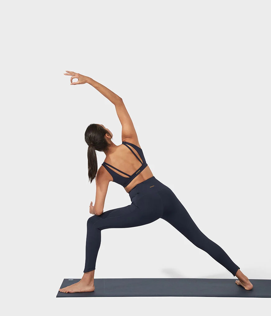 Women's Manduka PRESENCE Leggings Navy | 1183888